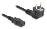 DELOCK καλώδιο τροφοδοσίας 81299, 3x 0.75mm², 1m, μαύρο - 4043619812998
