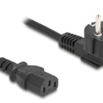DELOCK καλώδιο τροφοδοσίας 81326, 3x 0.75mm², 2m, μαύρο - 4043619813261