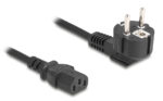 DELOCK καλώδιο τροφοδοσίας 81326, 3x 0.75mm², 2m, μαύρο - 4043619813261