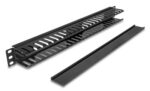 DELOCK cable management 81555 για rack 19"/1U, πλαστικό/μεταλλικό, μαύρο - 4043619815555 - Image 2