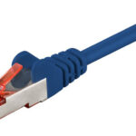 GOOBAY καλώδιο δικτύου 92452, CAT 6 S/FTP, copper, 250MHz, 0.15m, μπλε - 4040849924521
