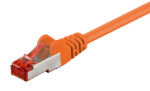 GOOBAY καλώδιο δικτύου 92457, CAT 6 S/FTP, copper, 250MHz, 0.15m, πορτοκαλί - 4040849924576