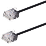 POWERTECH καλώδιο δικτύου CAB-N433, Cat 6A U/UTP, ultra slim, copper, 500MHz, 3m, μαύρο - 5210131139349