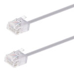 POWERTECH καλώδιο δικτύου CAB-N445, Cat 6A U/UTP, ultra slim, copper, 500MHz, 10m, γκρι - 5210131139462