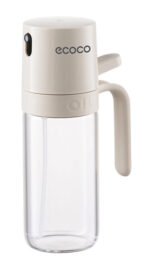 ECOCO γυάλινο δοχείο λαδιού E24235 με ψεκαστήρα, 250ml, γκρι - 6974710179506