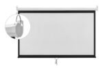 BRATECK οθόνη προβολής projector τοίχου/οροφής ESBA100, 221x124cm, 16:9/100", πτυσσόμενη - 5210131143223 - Image 2