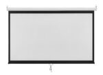 BRATECK οθόνη προβολής projector τοίχου/οροφής ESBA100, 221x124cm, 16:9/100", πτυσσόμενη - 5210131143223