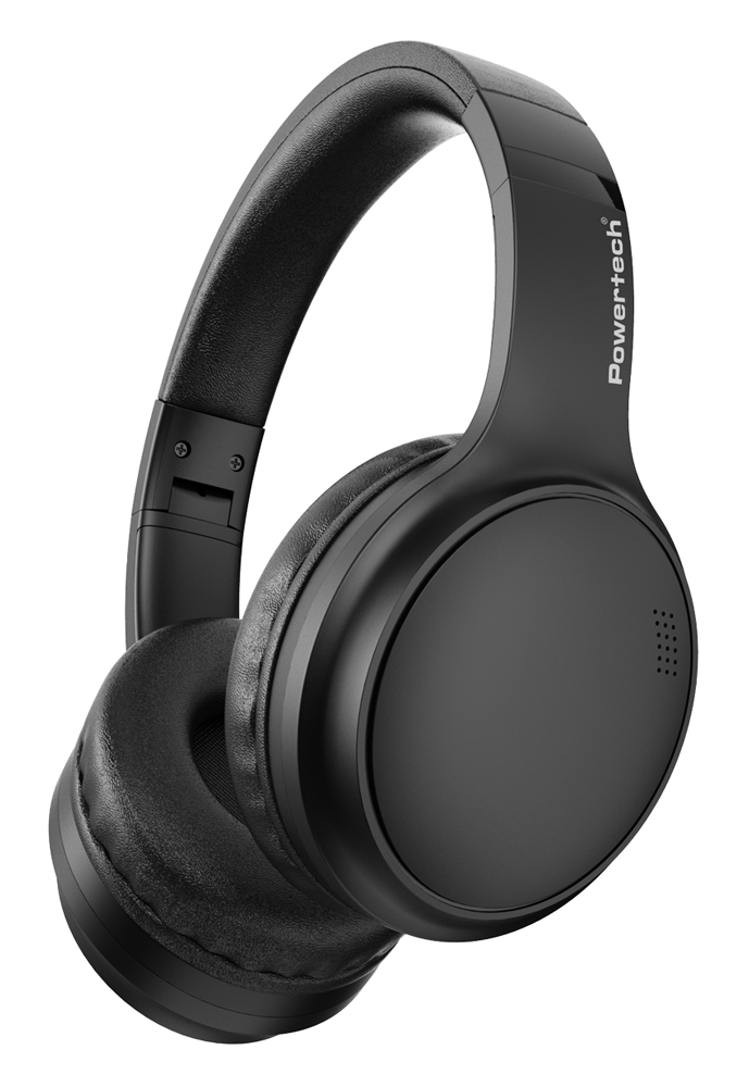PT-1463 POWERTECH headphones PT-1463, ενσύρματα & ασύρματα, ANC, 40mm, 500mAh, μαύρα - 5210131133675 - Image 1