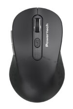 POWERTECH ασύρματο ποντίκι PT-1466, USB δέκτης, έως 1600DPI, μαύρο - 5210131138021