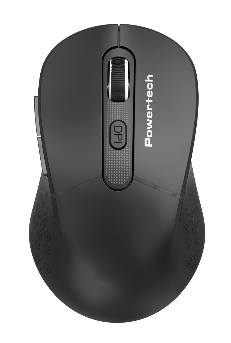 PT-1466 POWERTECH ασύρματο ποντίκι PT-1466, USB δέκτης, έως 1600DPI, μαύρο - 5210131138021 - Image 1