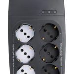 POWERTECH σταθεροποιητής ρεύματος PT-1496, 2000VA/1000W, 6x schuko - 5210131137901