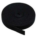 POWERTECH ταινία τύπου velcro TIES-003, πολλαπλών χρήσεων, 20mm, 3m, μαύρη - 5210131015094