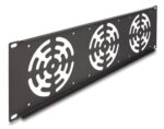 DELOCK κάλυμμα για 3x 120mm ανεμιστήρες 66747 για rack 19"/3U, μεταλλικό, μαύρο - 4043619667475 - Image 2