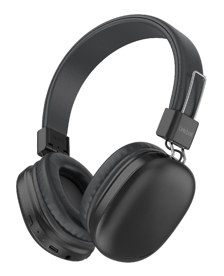 A42-BK CELEBRAT headphones A42, ασύρματα & ενσύρματα, 40mm, 300mAh, μαύρα - 6925146989030 - Image 1