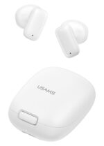 USAMS earphones με θήκη φόρτισης ID25, TWS, Φ13mm, 30/230mAh, λευκά - 6958444910161