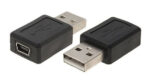 POWERTECH αντάπτορας USB σε USB Mini CAB-U111, 480Mbps, μαύρος - 5201010201813