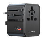 USAMS φορτιστής/αντάπτορας πρίζας CC309, USB & 2x USB-C, universal, 25W, μαύρος - 6958444994130
