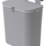 HOME USE κάδος απορριμμάτων HUH-0152, 9lt, 26x16x29cm, γκρι - 5210131080429