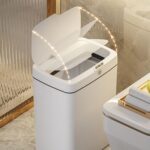 HOME USE κάδος απορριμμάτων HUH-0252 με φωτοκύτταρο, 11.5lt, λευκός - 5210131139776 - Image 2