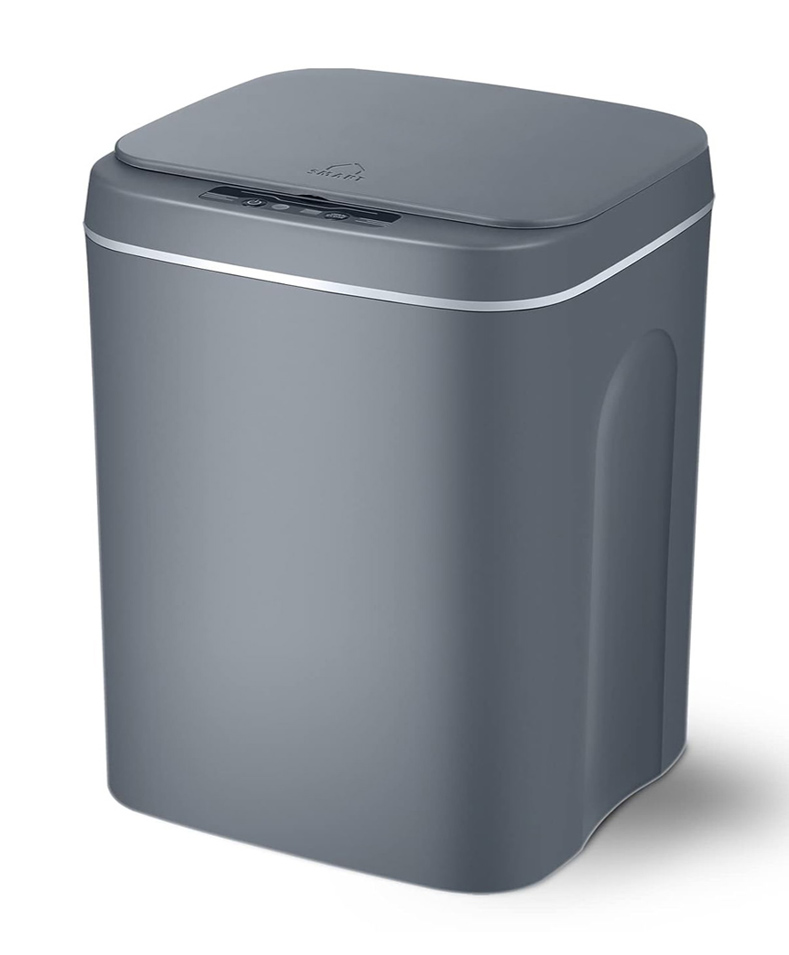 HUH-0254 HOME USE κάδος απορριμμάτων HUH-0254 με φωτοκύτταρο, 10.5lt, γκρι - 5210131139790 - Image 1