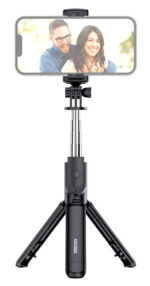 KAKUSIGA selfie stick KSC-1143 με τρίποδο, έως 70cm, Bluetooth, μαύρο - 6921042130897