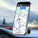 KAKUSIGA βάση smartphone αυτοκινήτου KSC-1718 για ταμπλό, μαγνητική, μαύρη - 6921042146522 - Image 2
