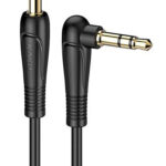 KAKUSIGA καλώδιο ήχου 3.5mm KSC-521, AUX, 90°, HiFi 1m, μαύρο - 6921042117898