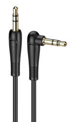 KAKUSIGA καλώδιο ήχου 3.5mm KSC-521, AUX, 90°, HiFi 1m, μαύρο - 6921042117898