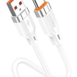 KAKUSIGA καλώδιο USB-C σε USB KSC-995, σιλικόνης, 5A, 480Mbps, 1m, λευκό - 6921042146300