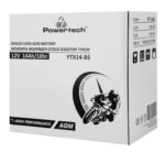 POWERTECH μπαταρία μολύβδου μοτοσυκλέτας PT-1442, 12V 14Ah, AGM, YTX14-BS - 5210131132272 - Image 2