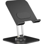 POWERTECH επιτραπέζια βάση για tablet PT-1494, περιστρεφόμενη, foldable, μαύρη - 5210131135280