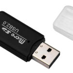 POWERTECH mini card reader PT-893, Micro SD card, μαύρος - 5210131028711