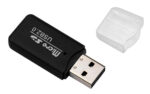 POWERTECH mini card reader PT-893, Micro SD card, μαύρος - 5210131028711
