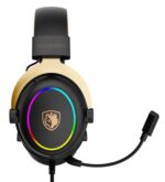 SADES gaming headset Alchemist, USB σύνδεση, 50mm, V7.1 surround, ENC, RGB, multi-platform, μαύρο - 6974828470953 - Image 2