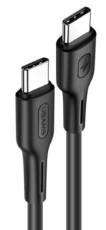 USAMS καλώδιο USB Type-C U43, 5A 100W, PD, 1.2m, μαύρο - 6958444922447
