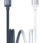 USAMS καλώδιο USB-C SJ756, 60W, 480Mbps, 1.2m, μαύρο/λευκό - 6958444993645