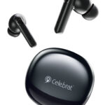 CELEBRAT earphones με θήκη φόρτισης W71, True Wireless, 10mm, 30/200mAh, μαύρα - 6925146995130