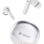 CELEBRAT earphones με θήκη φόρτισης W71, True Wireless, 10mm, 30/200mAh, λευκά - 6925146995147