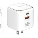 LDNIO φορτιστής τοίχου Q2617 με καλώδιο USB-C, EU/UK/US βύσμα, USB/USB-C, 65W, GaN, λευκός - 6933138602836