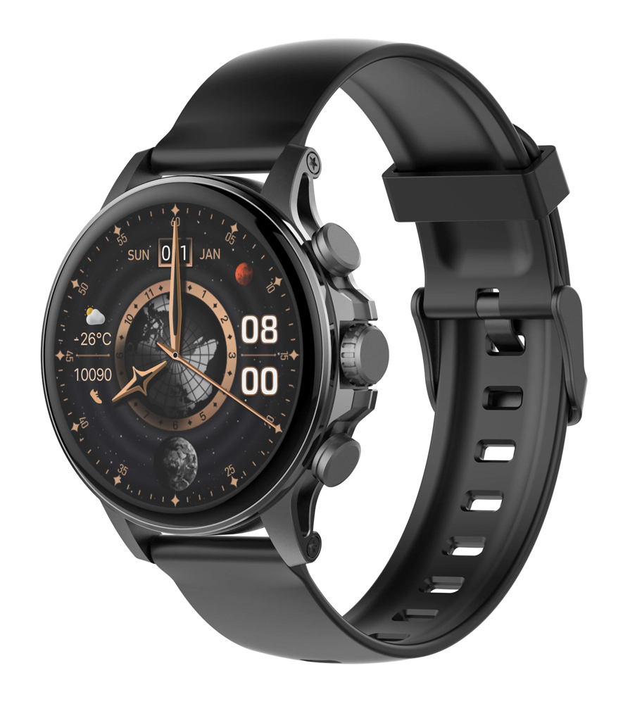 6933138602911 LDNIO smartwatch SW01, heart rate, 1.58" AMOLED, lP68, μαύρο - 6933138602911 - Image 1