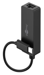 GOOBAY αντάπτορας δικτύου 76579, USB-C, 1000Mbps Ethernet, μαύρος - 4040849765797