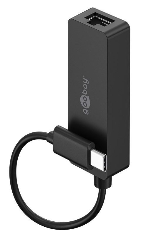 76579 GOOBAY αντάπτορας δικτύου 76579, USB-C, 1000Mbps Ethernet, μαύρος - 4040849765797 - Image 1