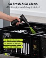 GOOBAY ηλεκτρικό air duster 77830, 100W, 6000mAh, μαύρο - 4040849778308 - Image 2