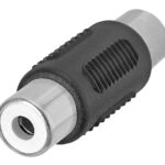 POWERTECH αντάπτορας RCA θηλυκό σε θηλυκό CAB-R021, μαύρος - 5210131140819