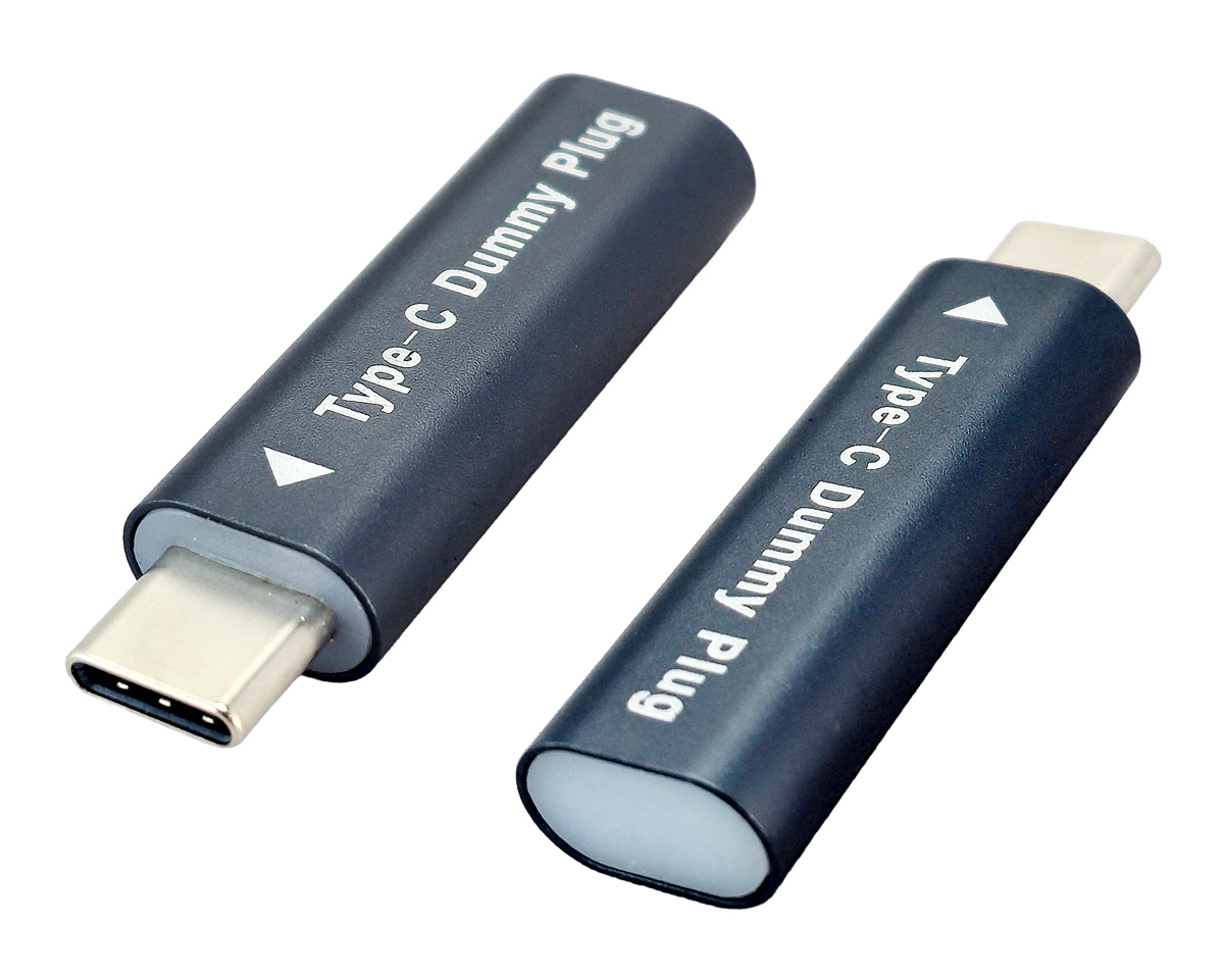 CAB-UC094 POWERTECH USB-C display emulator plug CAB-UC094, 4K/60Hz, γκρι - 5210131140840 - Image 1