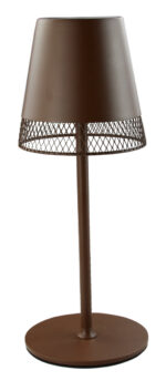 POWERTECH LED επιτραπέζιο φωτιστικό HLL-0191, ρυθμιζόμενο, επαναφορτιζόμενο, καφέ - 5210131135877