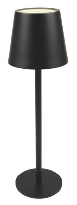 POWERTECH LED επιτραπέζιο φωτιστικό HLL-0193, ρυθμιζόμενο, επαναφορτιζόμενο, μαύρο - 5210131135891