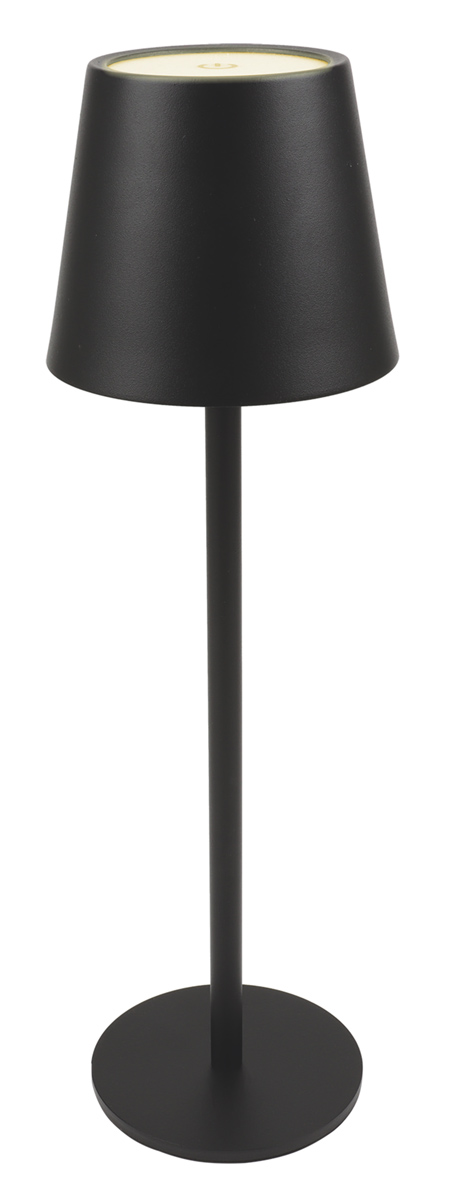 HLL-0193 POWERTECH LED επιτραπέζιο φωτιστικό HLL-0193, ρυθμιζόμενο, επαναφορτιζόμενο, μαύρο - 5210131135891 - Image 1