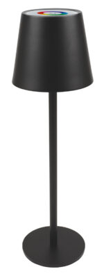 POWERTECH LED επιτραπέζιο φωτιστικό HLL-0195, RGB, ρυθμιζόμενο, επαναφορτιζόμενο, μαύρο - 5210131135914
