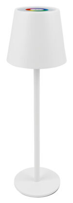 POWERTECH LED επιτραπέζιο φωτιστικό HLL-0196, RGB, ρυθμιζόμενο, επαναφορτιζόμενο, λευκό - 5210131135921